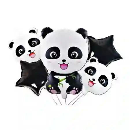 Kit Globos Metalizados Panda