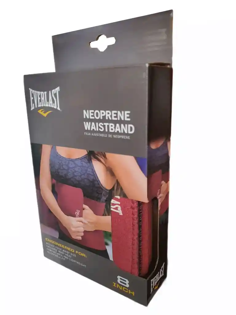 Faja Everlast 8 Pulgadas Dama Neopreno Reductora - Bordo