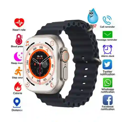 Reloj Inteligente Ultra 8 De Lujo Gama Alta 2023 Reloj Inteligente Hryfine Serie 8