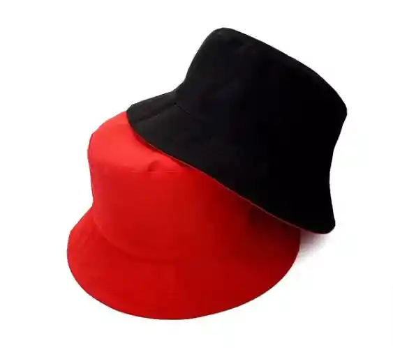 Gorro Pesquero Doble Faz Unicolor Tipo Bucket Para Adultos