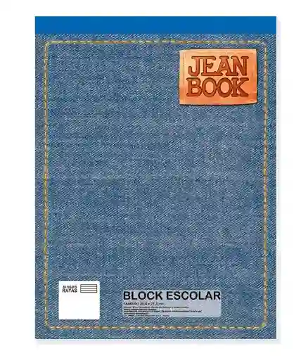 Block Rayado Tamaño Carta Jean Book 80 Hojas