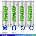 Baterías Pilas Recargables Aa 1.2v 1500mah Blíster X4