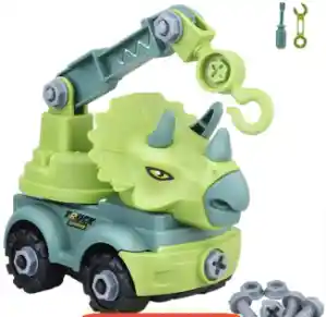 Coche De Dinosaurio Armable Con Herramientas De Juguete