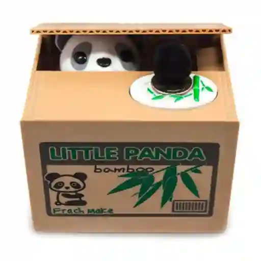 Alcancia Roba Monedas Animada Electronica Panda