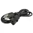 Cable De Energia Para Pc, 1.5m/ Cable De Alimentacion Computador 1.5m