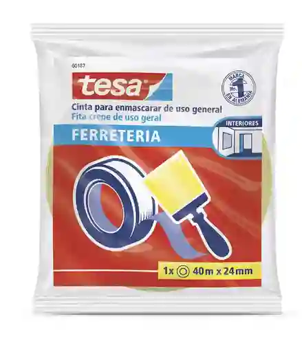 Cinta De Enmascarar Tesa De Uso General De 24mm X 40 Metros 43279