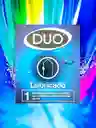 Preservativo Condon Duo Lubricado Con Superficie Lisa