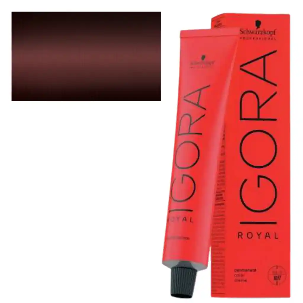 Igora Royal 4-88 Rojo Extra 60 Ml, Incluye Peroxido Y Guantes