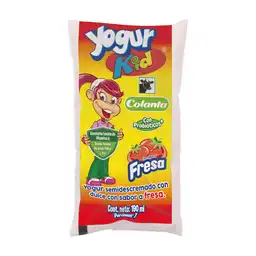 Yogur Kid Fresa Colanta Bolsa X 190 Ml