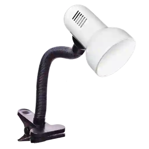 Lámpara De Pinza Flexible E27 Blanca