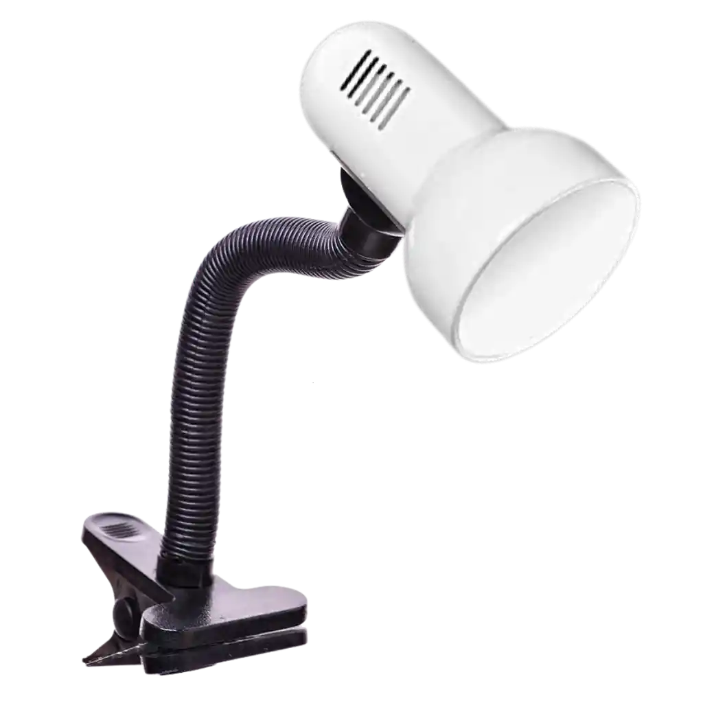 Lámpara De Pinza Flexible E27 Blanca