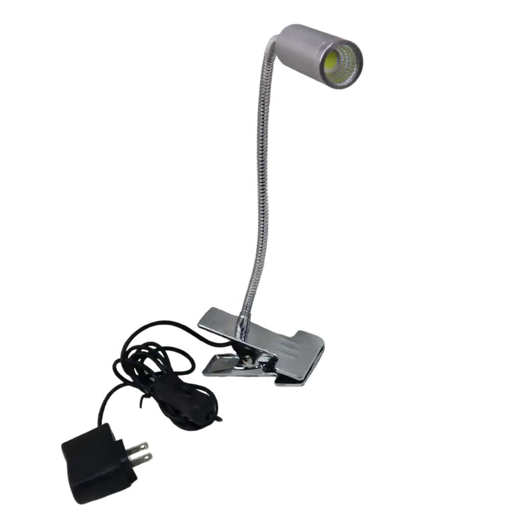Lámpara Led De Pinza Flexible 3w 6500k Satín