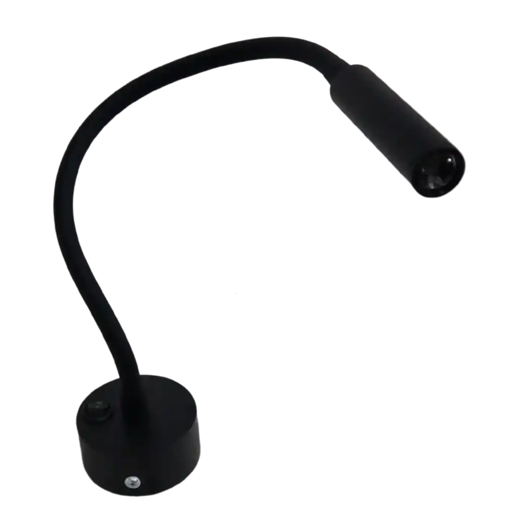 Lámpara Led De Pared Flexible 1-5w 6500k Negra