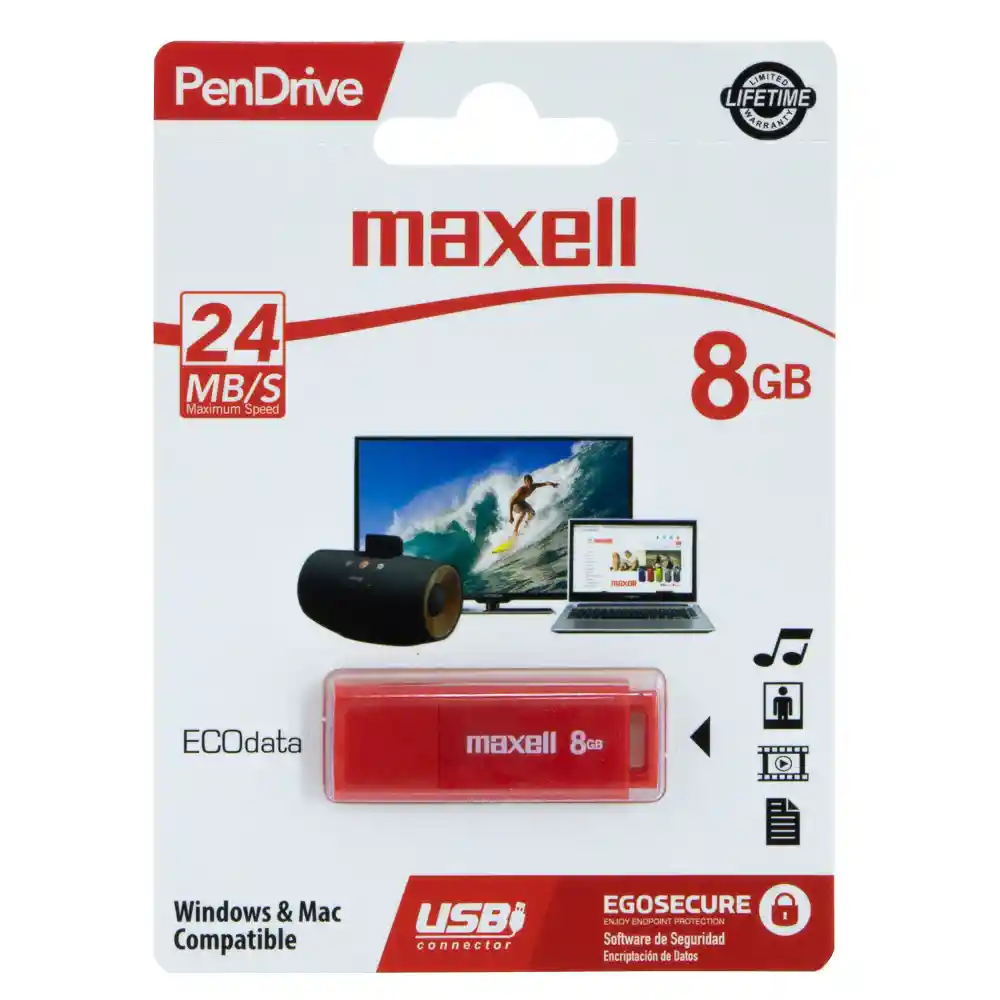 Usb Maxell 8gb