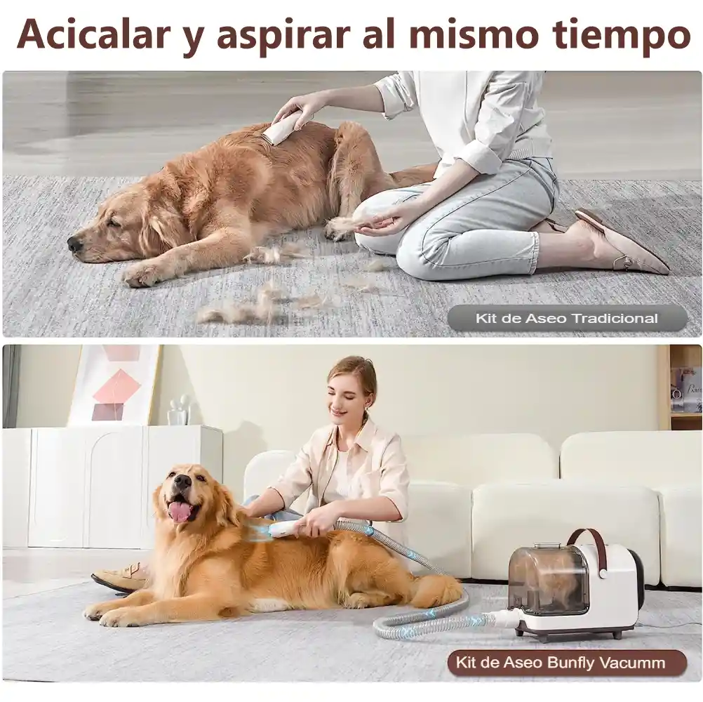 Kit De Aseo Mascotas Suncción Al Vacio 7en1 Bunfly Pc-s1