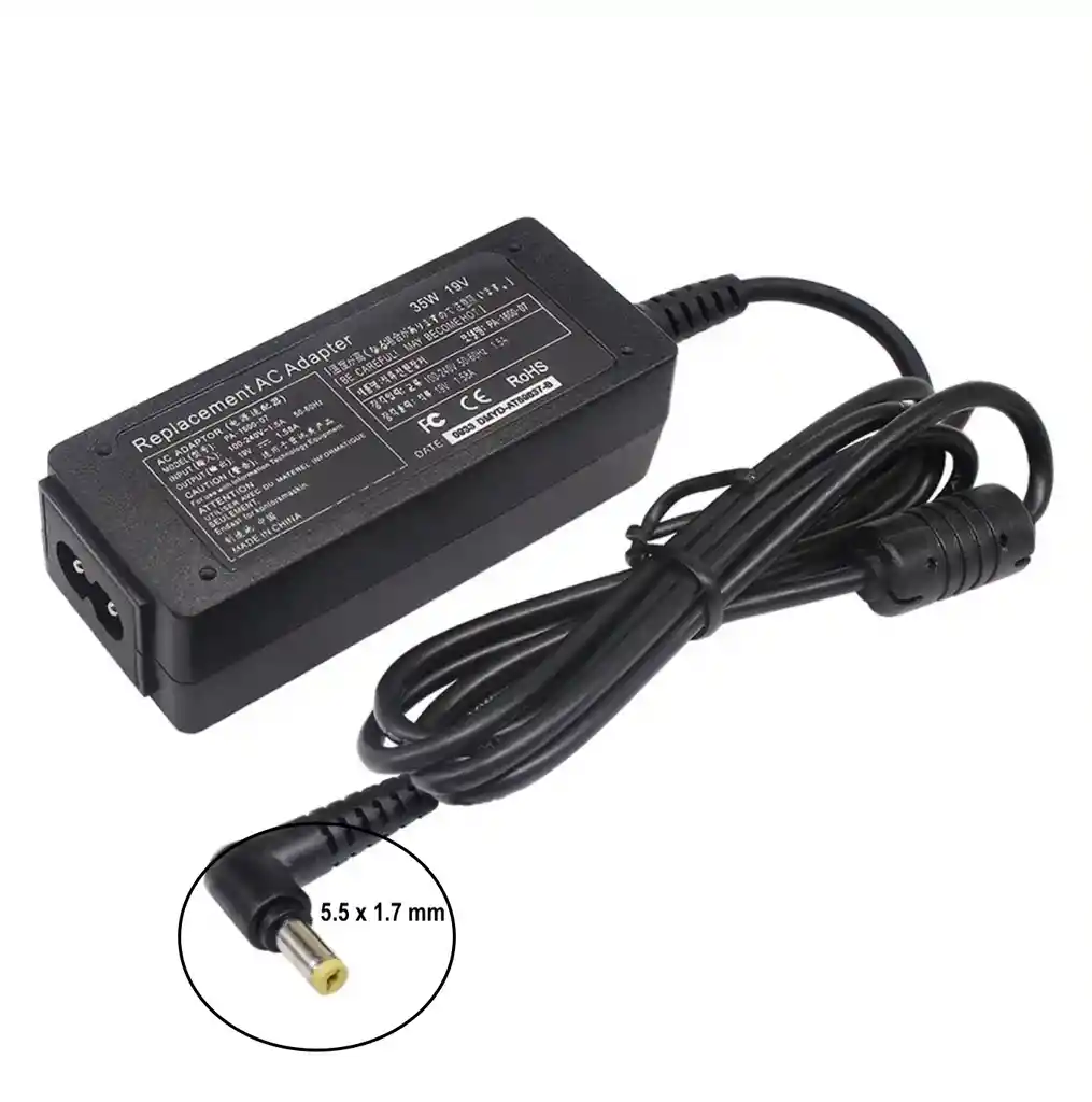 Cargador Portatil Acer Mini / Dell Mini 1.58a 30w 5.5 X 1.7