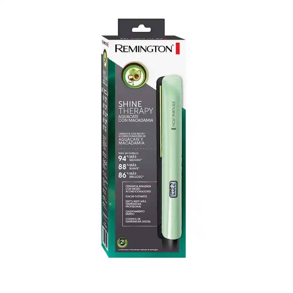 Plancha Remington Original De Aguacate Terapia Para Tu Cabello