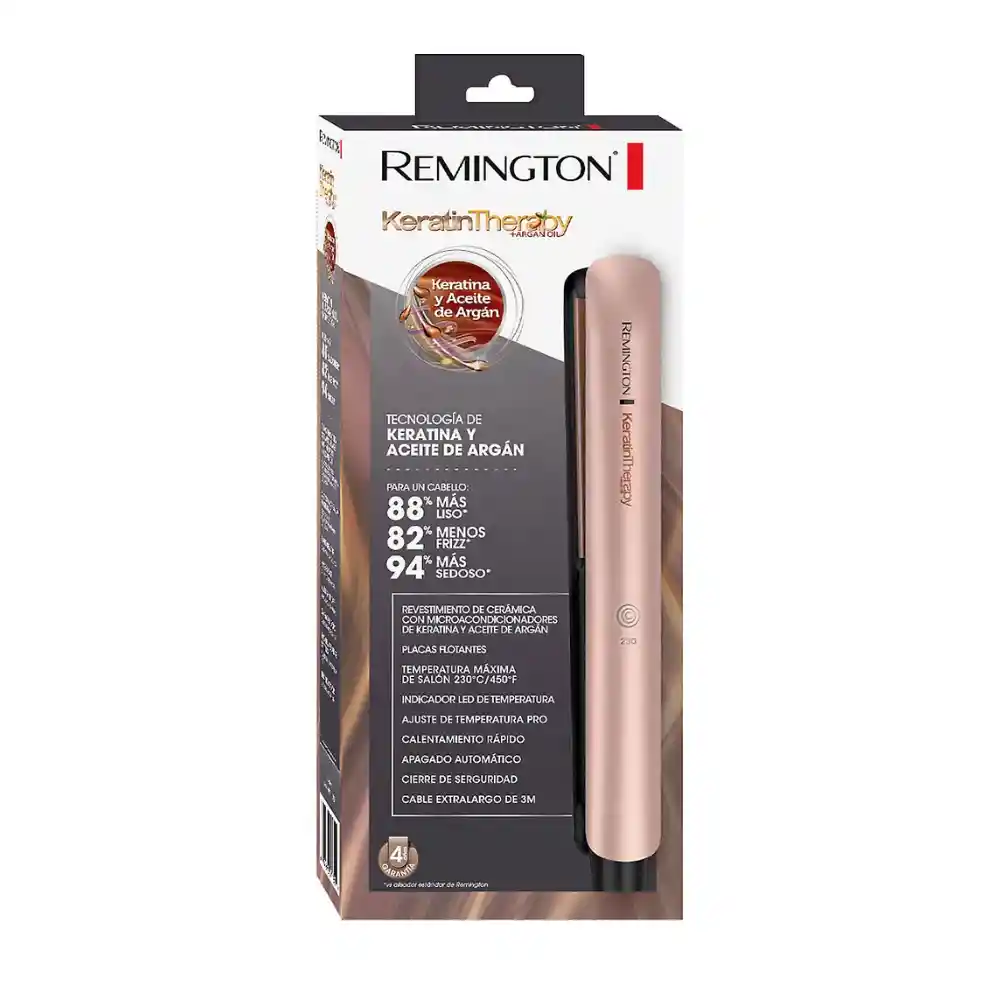 Plancha Remington Original De Keratin Terapia Para Tu Cabello