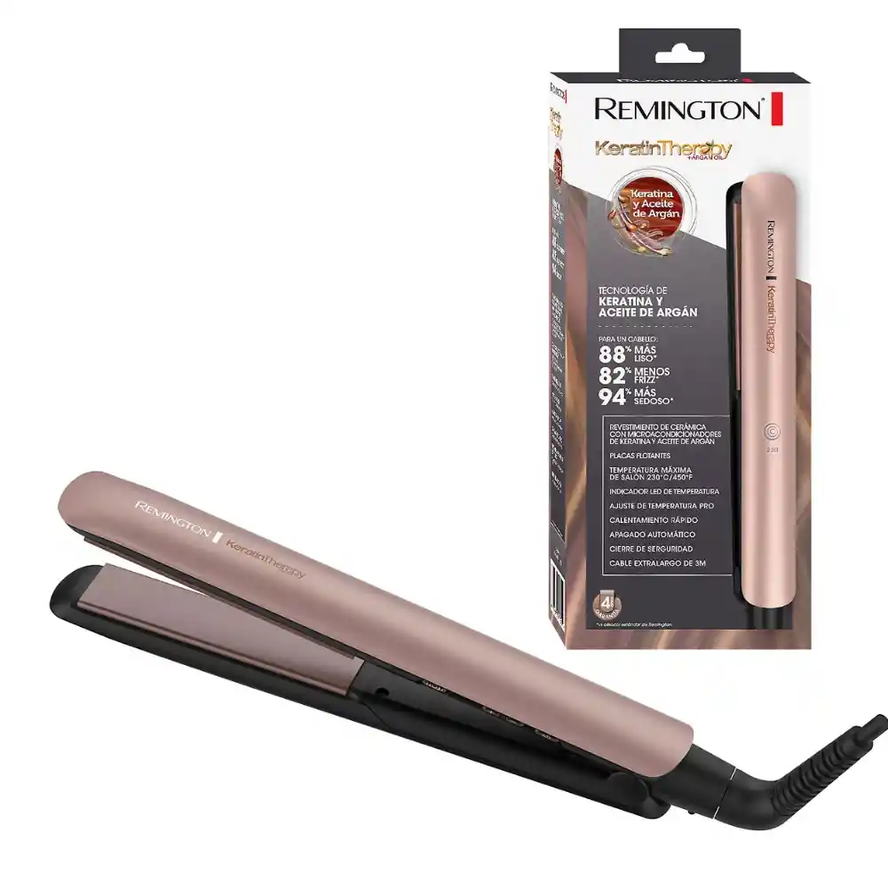 Plancha Remington Original De Keratin Terapia Para Tu Cabello