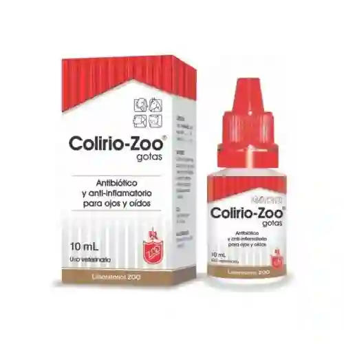 Colirio Zoo Gotas Antibiotico Y Antiflamatorio Para Ojos Y Oidos 10ml