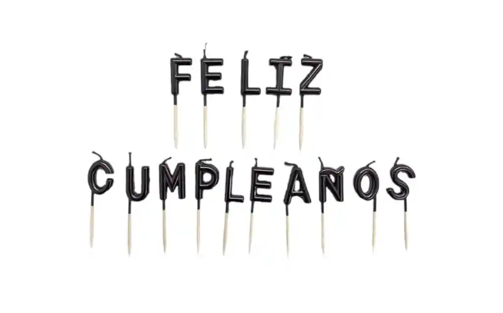 Velas De Feliz Cumpleaños X 15 Letras