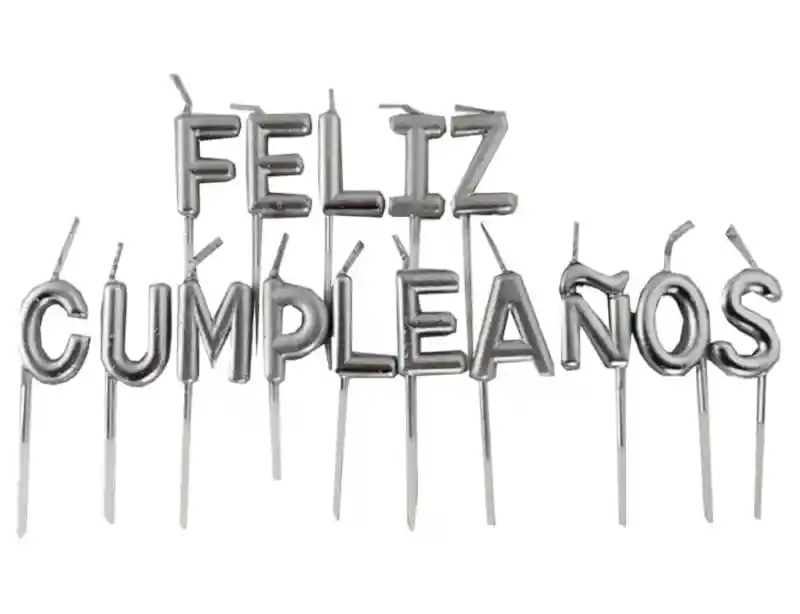 Velas De Feliz Cumpleaños X 15 Letras