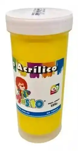 Pintura Vinilo Acrilico 125 Gm Payasito Color Amarillo