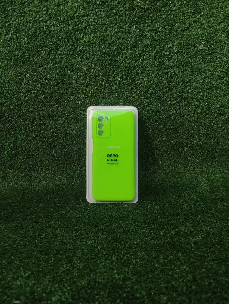 Oppo A16 4g | Forro Protector| Silicone Case | Verde Neon |oppo | Carcasa | Funda | Anti Humedad