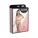 Conjunto Lenceria Bella Lerot Marfil Talla Ml