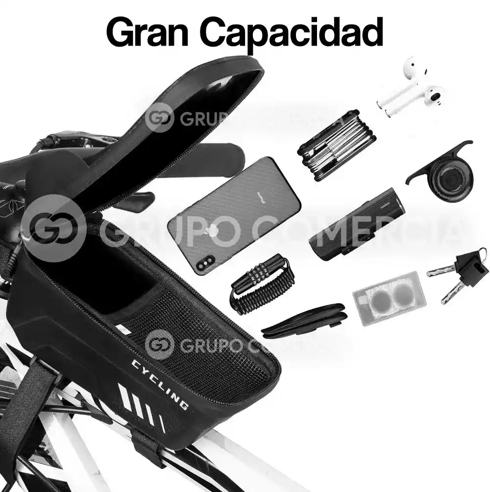 Holder Para Bicicleta Impermeable Con Bolsillo Funcional