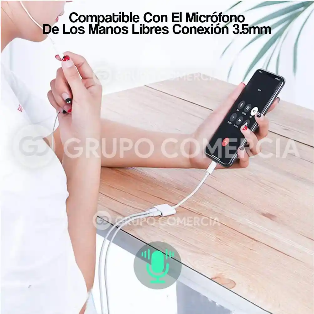 Adaptador Convertidor Para Iphone A Jack Multiplicador De Puerto