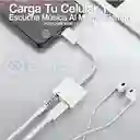 Adaptador Convertidor Para Iphone A Jack Multiplicador De Puerto