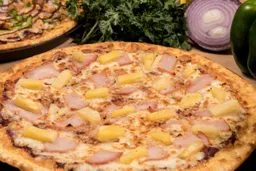 Pizza Hawaiana Queso Almendras & Jamon De Pavo