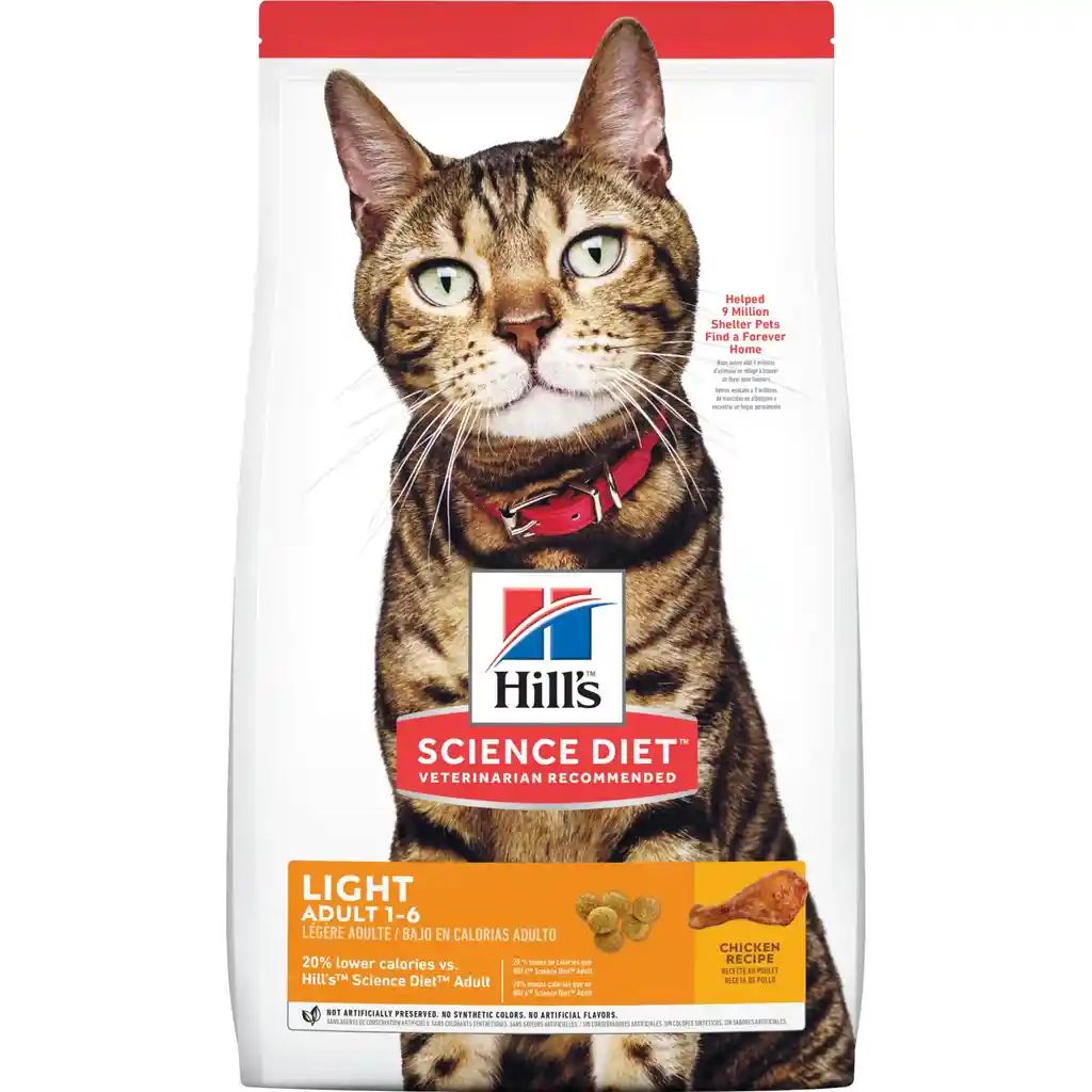   Hills  Science Diet Adult Light Cat Food 7 Lb 