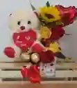Arreglo Floral Con Osito