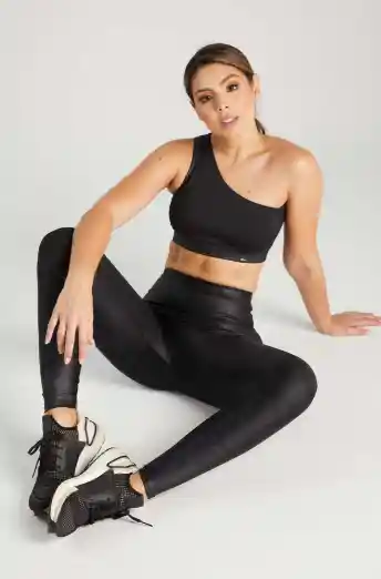 Leggings Print Metalizado Negro - Gaia- Talla Única-