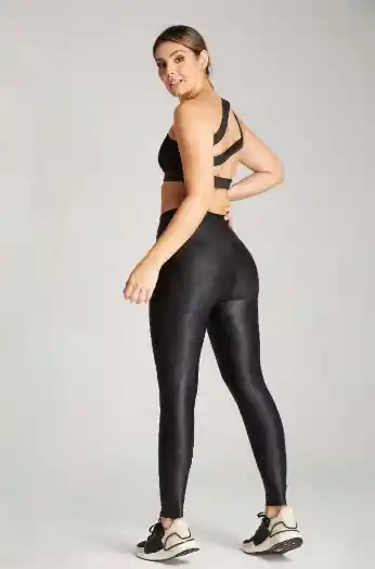 Leggings Print Metalizado Negro - Gaia- Talla Única-