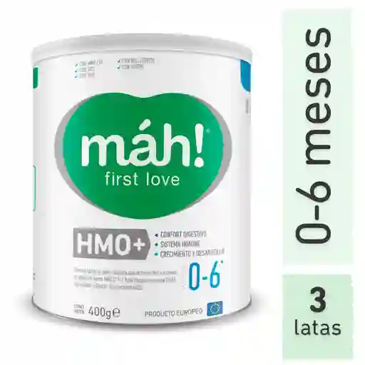 3x Fórmula Infantil Máh! 0-6 Meses Hmo+ 400 Gr - Etapa 1