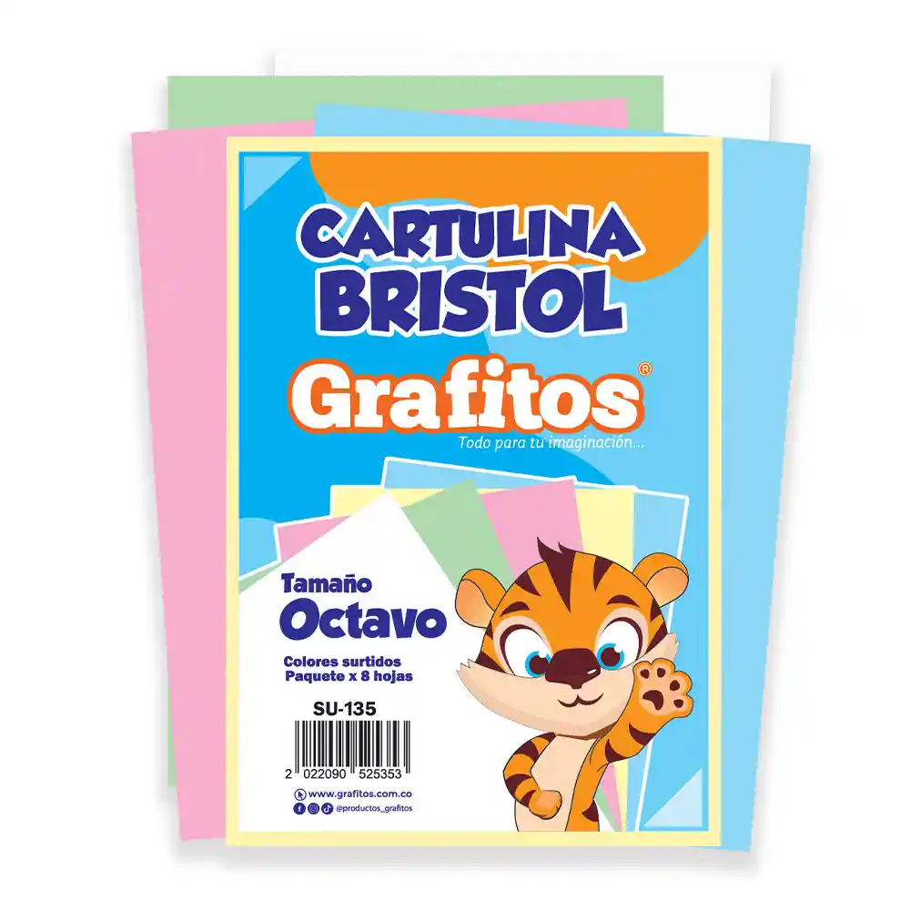 Octavos De Cartulina Surtida