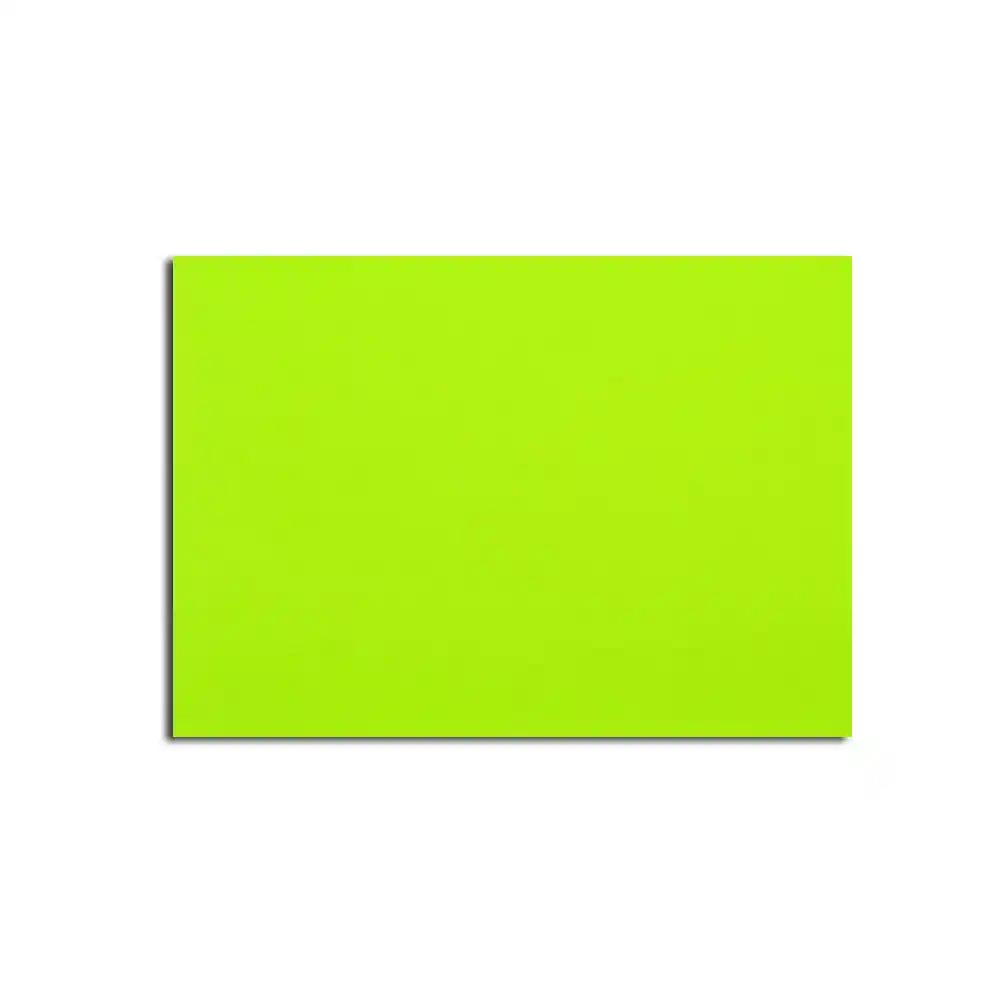 Cartulina Fluorescente Verde Manzana 1/8