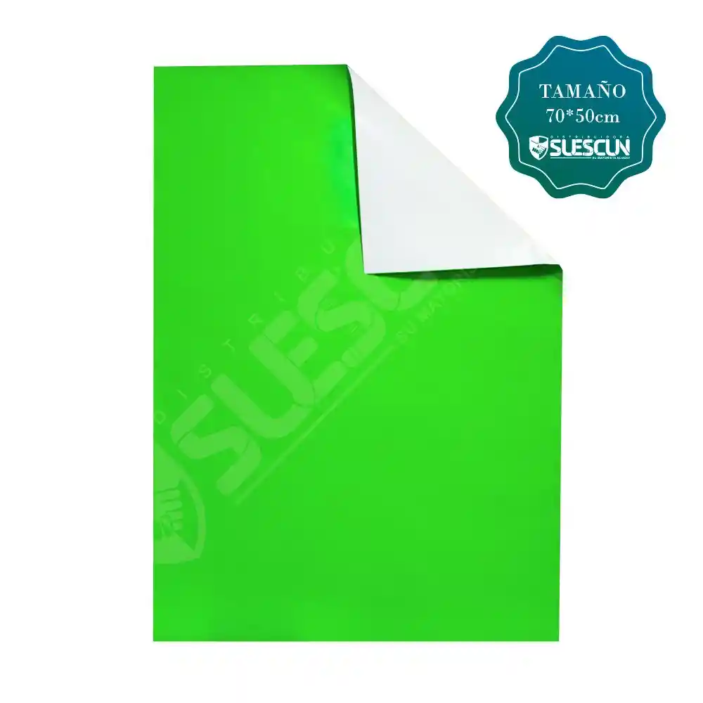 Papel Silueta Carta Color Verde Biche 1/8