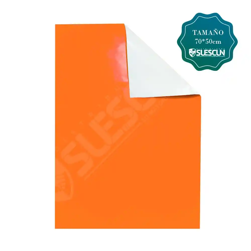 Papel Silueta Carta Color Naranja 1/8