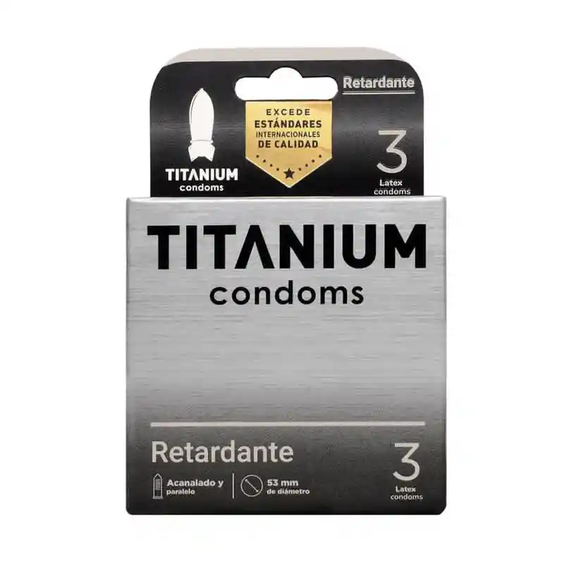 Condones Titanium Retardante X3