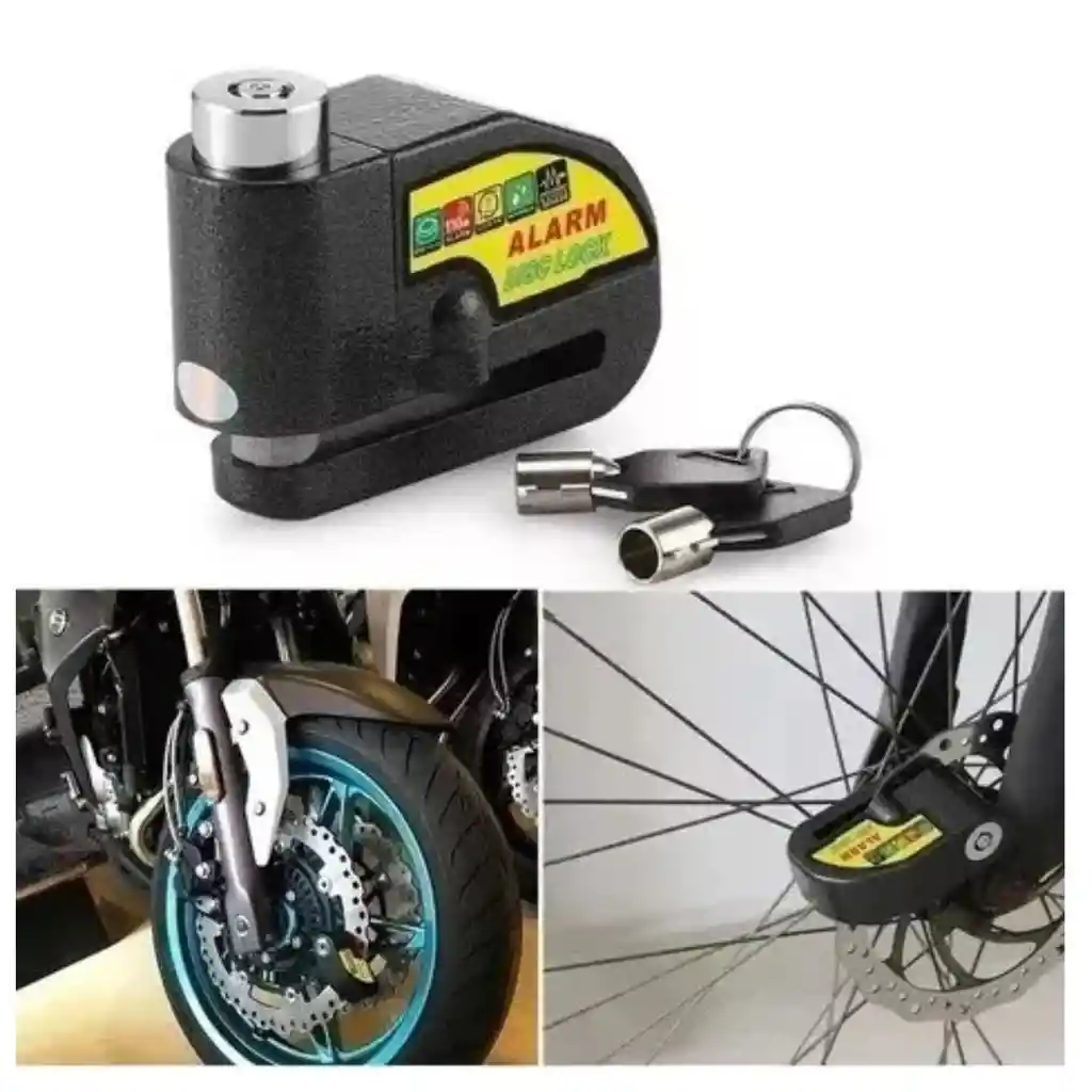 Candado Disco Alarma Para Moto