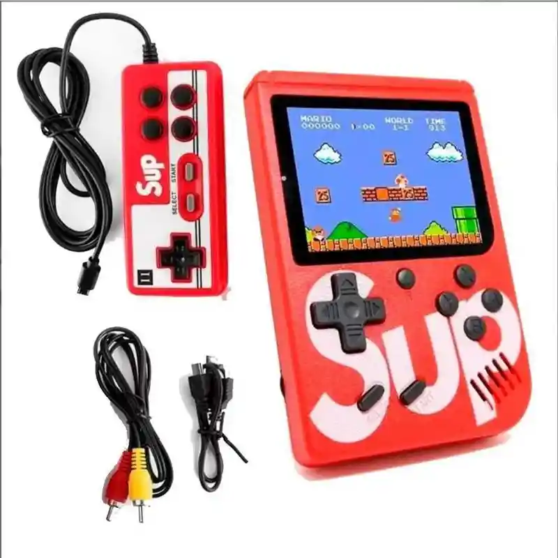 Game Boy Sup Control Pantalla Hd Juegos Portatil Mini Consola Rojo