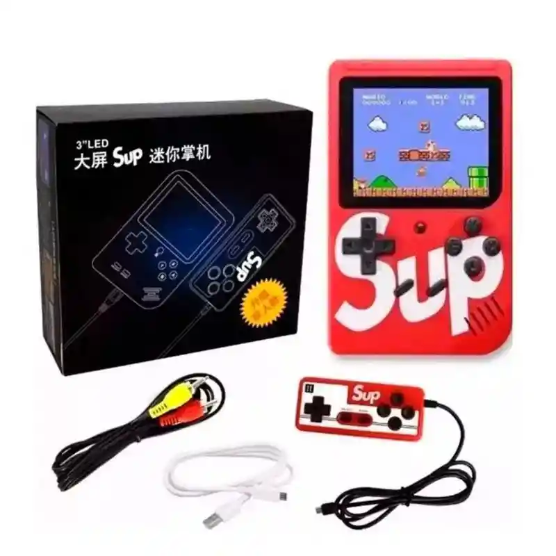 Game Boy Sup Control Pantalla Hd Juegos Portatil Mini Consola Rojo