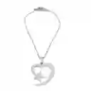 Juego De Aretes Y Collar En Acero Diseño Corazón Estrella