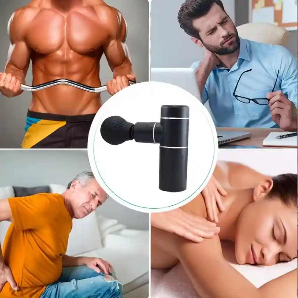 Masajeador Eléctrico Muscular De Percusión Con 4 Velocidades