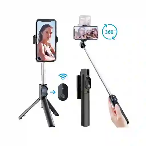 Palo Selfie Con Trípode Bluetooth Para Celular Portatil