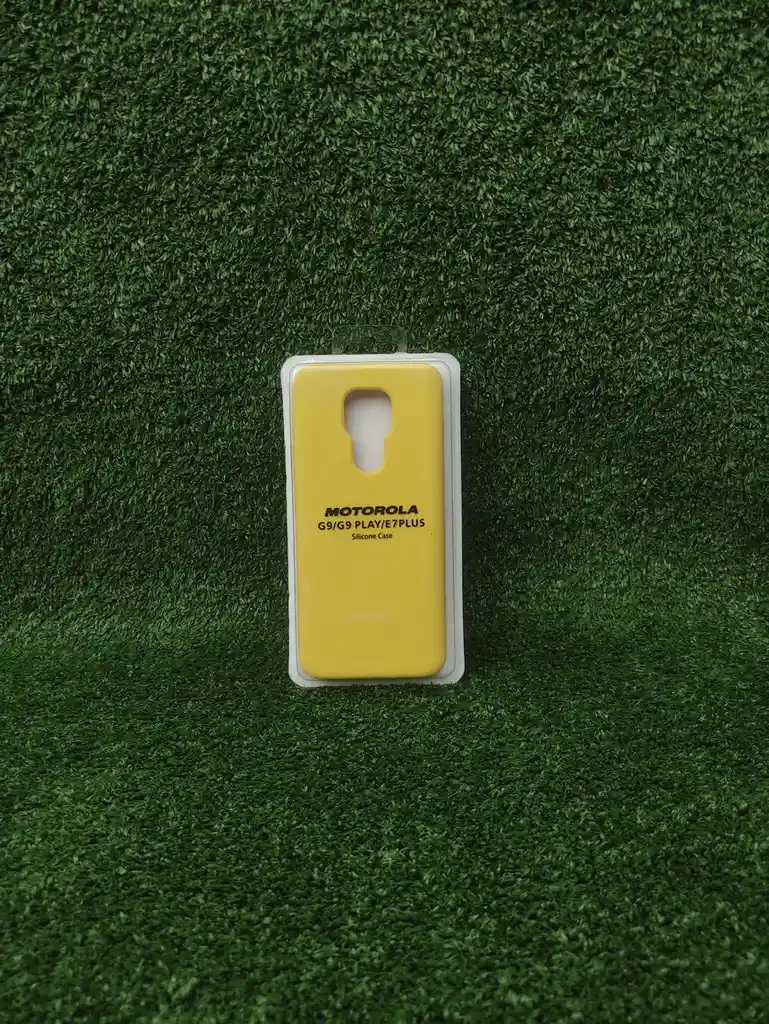 Motorola G9 | Forro Protector| Silicone Case | Amarillo |motorola | Carcasa | Funda | Anti Humedad